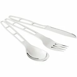 GSI Outdoors Cookware & Utensils Glacier Stainless Cutlery Set 3 Piece